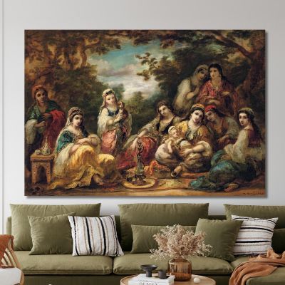 Oriental Ladies At Leisure Narcisse-Virgile Diaz de La Peña nvd51 canvas print 