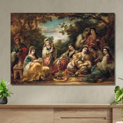 Oriental Ladies At Leisure Narcisse-Virgile Diaz de La Peña nvd51 canvas print 