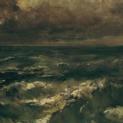 Stormy Sea Narcisse-Virgile Diaz de La Peña nvd66 canvas print