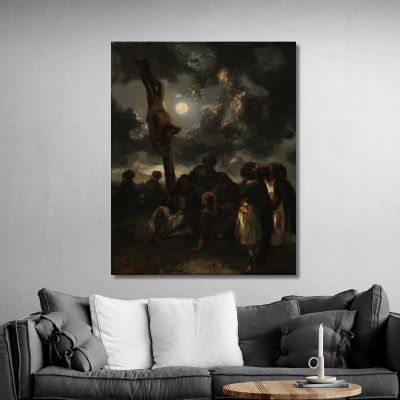 Turkish Execution Narcisse-Virgile Diaz de La Peña nvd67 canvas print 