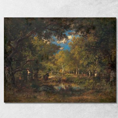 The Forest Of Fontainebleau Narcisse-Virgile Diaz de La Peña nvd71 canvas print 