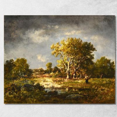 A Clearing Narcisse-Virgile Diaz de La Peña nvd78 canvas print 