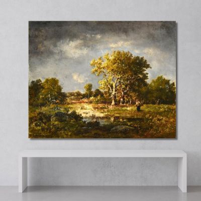 A Clearing Narcisse-Virgile Diaz de La Peña nvd78 canvas print 