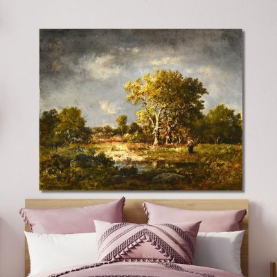 A Clearing Narcisse-Virgile Diaz de La Peña nvd78 canvas print 