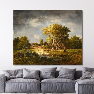 A Clearing Narcisse-Virgile Diaz de La Peña nvd78 canvas print 