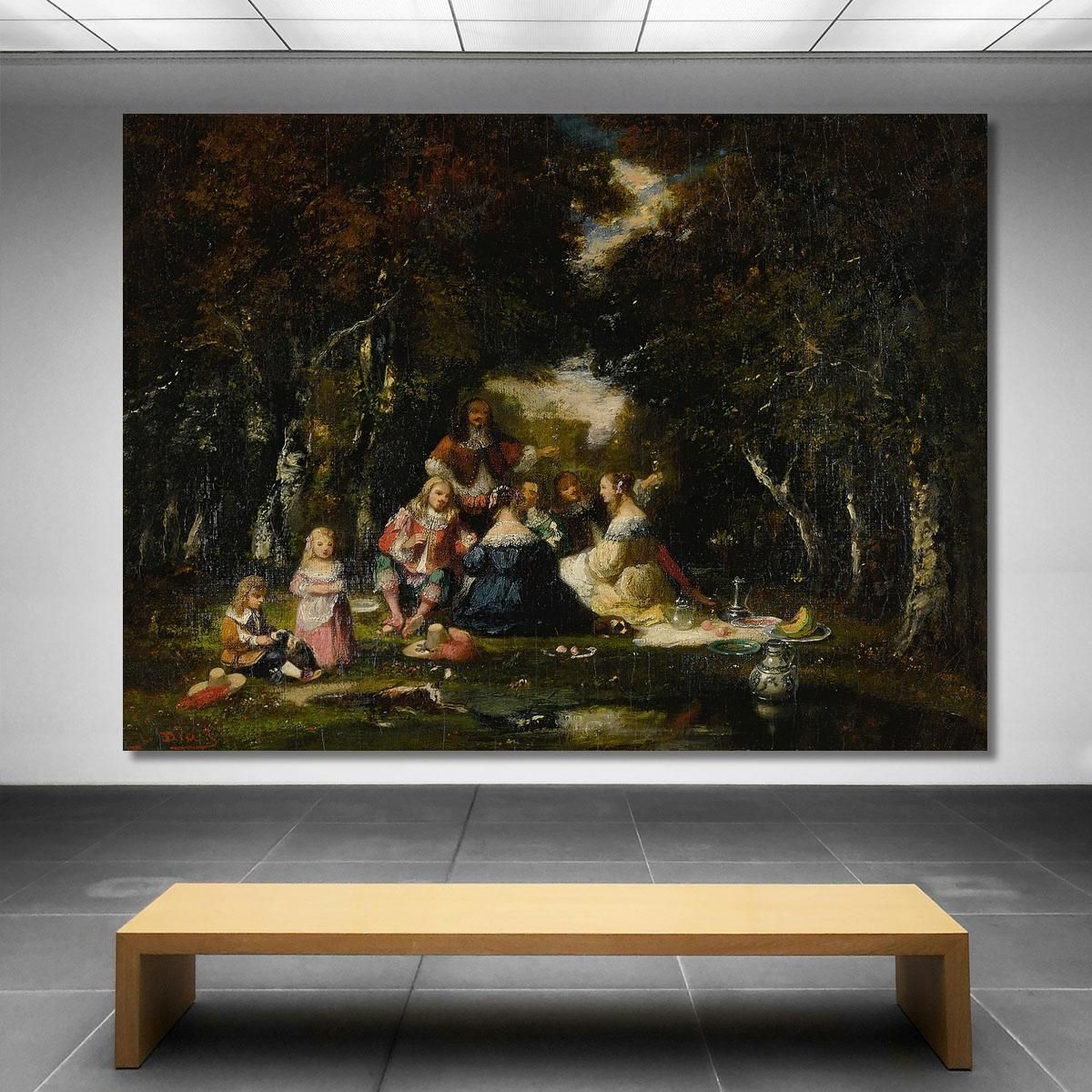 An Outing In The Countryside Narcisse-Virgile Diaz de La Peña nvd79 canvas print 