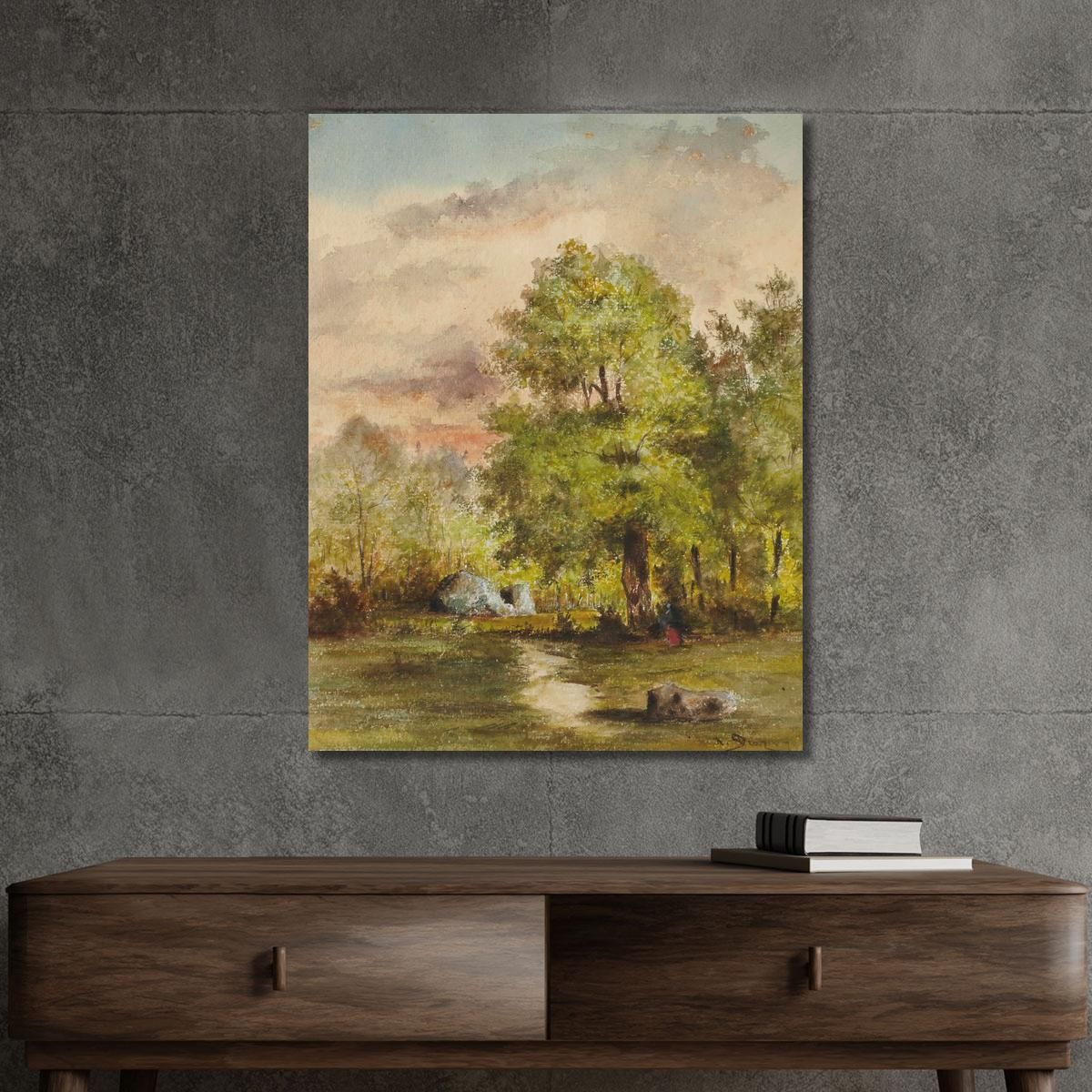 View Of A Clearing Narcisse-Virgile Diaz de La Peña nvd83 canvas print 
