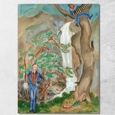 Courting Nils Dardel ndr4 canvas print 