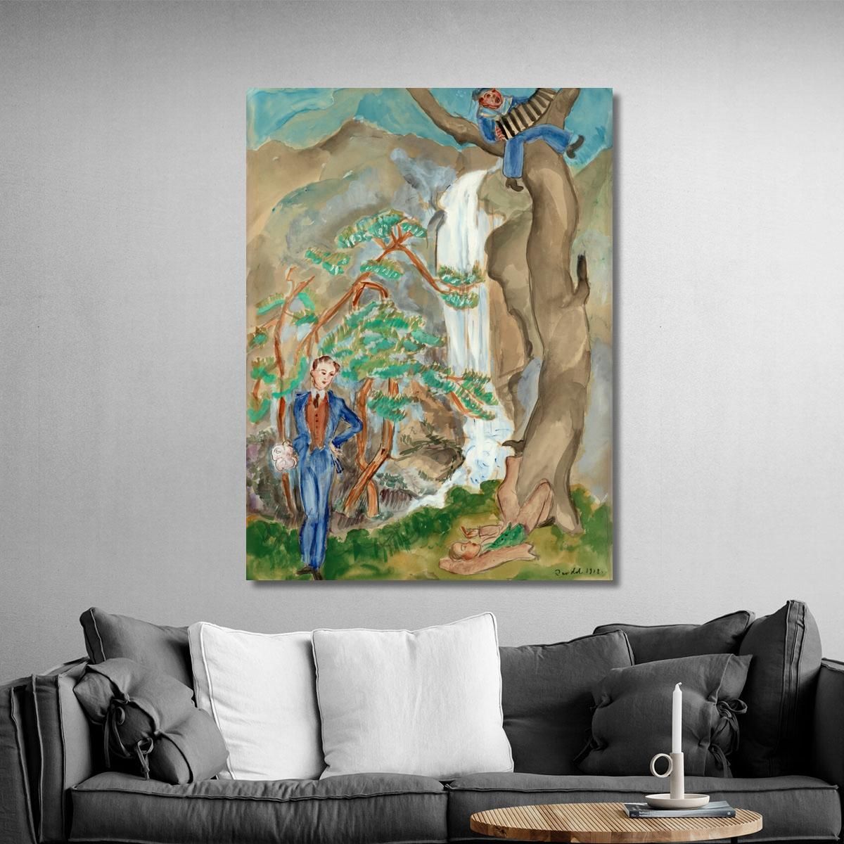 Courting Nils Dardel ndr4 canvas print 