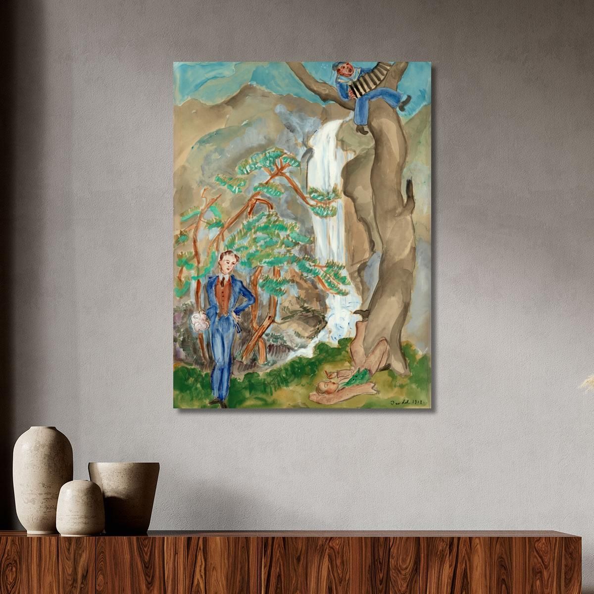 Courting Nils Dardel ndr4 canvas print 