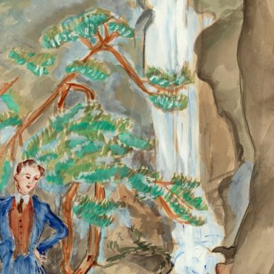 Courting Nils Dardel ndr4 canvas print