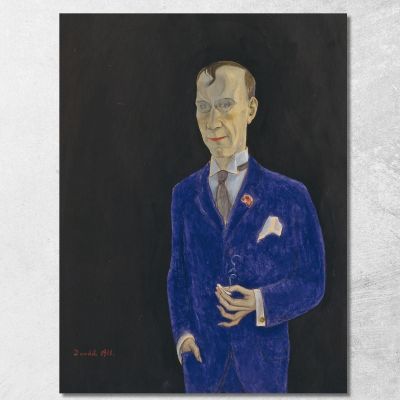 David Sprengel 1880-1941 Writer Critic Nils Dardel ndr7 canvas print 