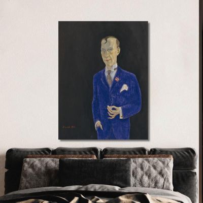 David Sprengel 1880-1941 Writer Critic Nils Dardel ndr7 canvas print 