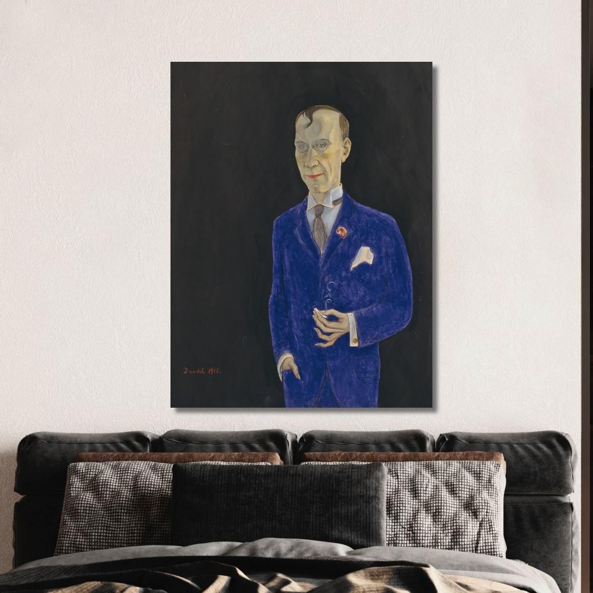 David Sprengel 1880-1941 Writer Critic Nils Dardel ndr7 canvas print 