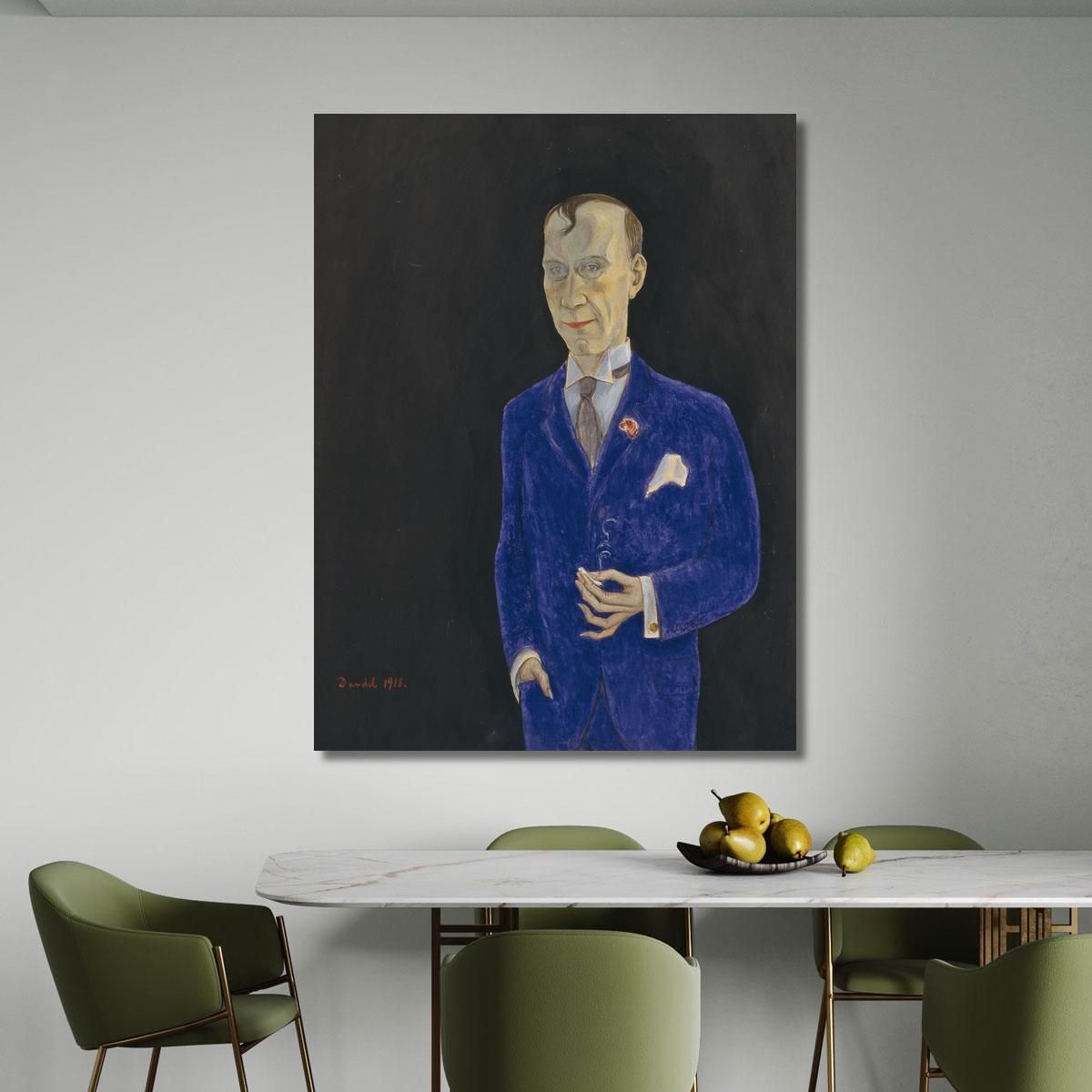 David Sprengel 1880-1941 Writer Critic Nils Dardel ndr7 canvas print 