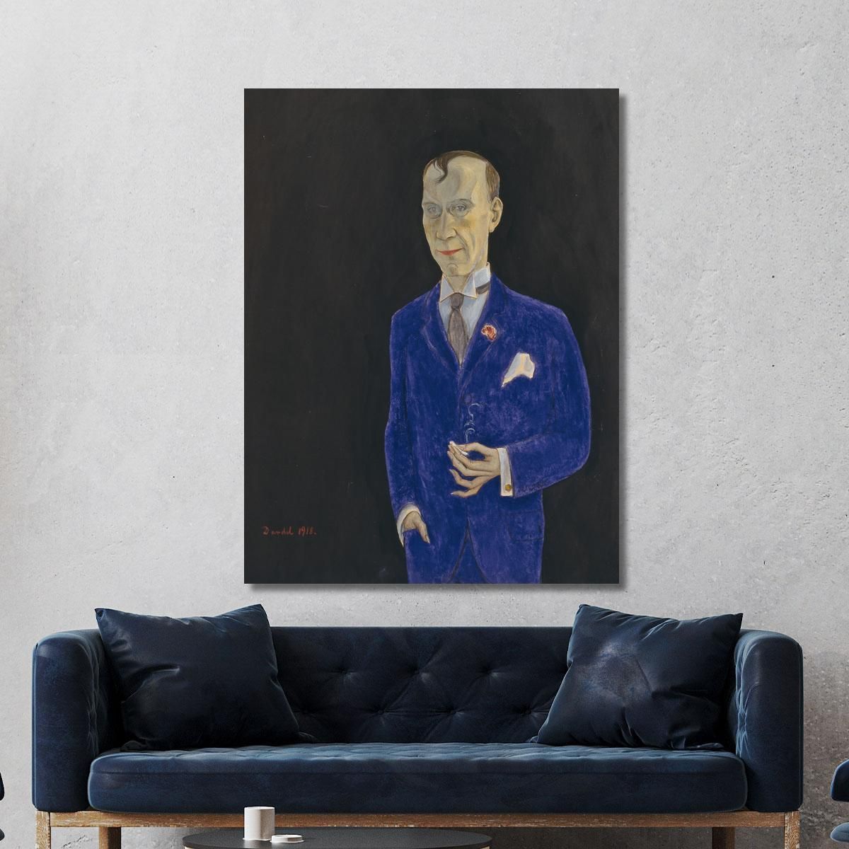 David Sprengel 1880-1941 Writer Critic Nils Dardel ndr7 canvas print 