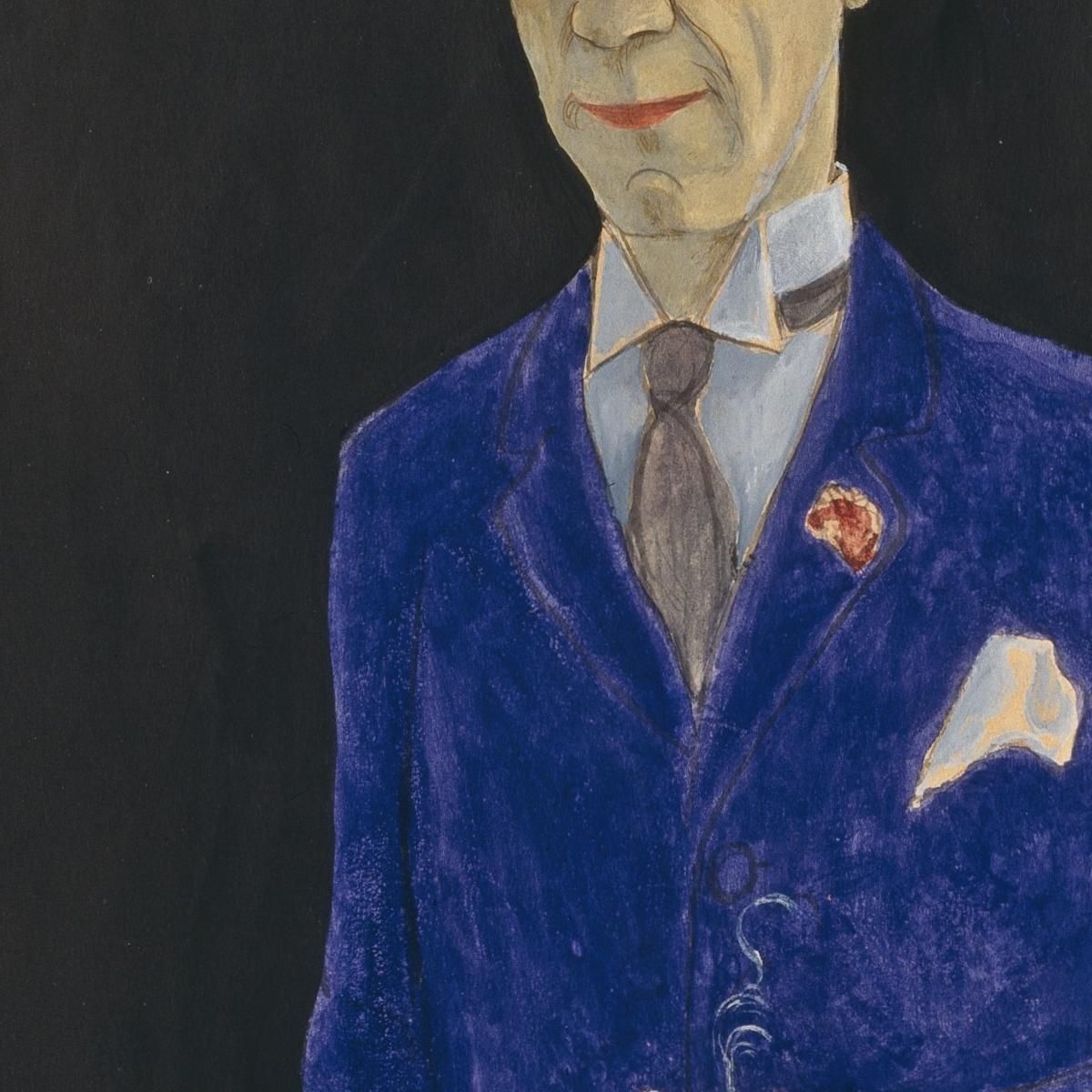 David Sprengel 1880-1941 Writer Critic Nils Dardel ndr7 canvas print