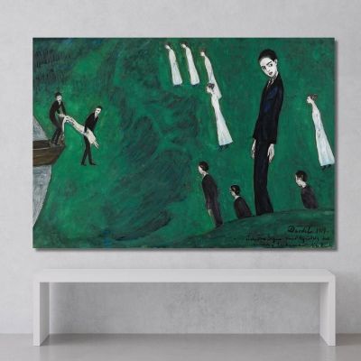 The Drowned Girl I Nils Dardel ndr9 canvas print 