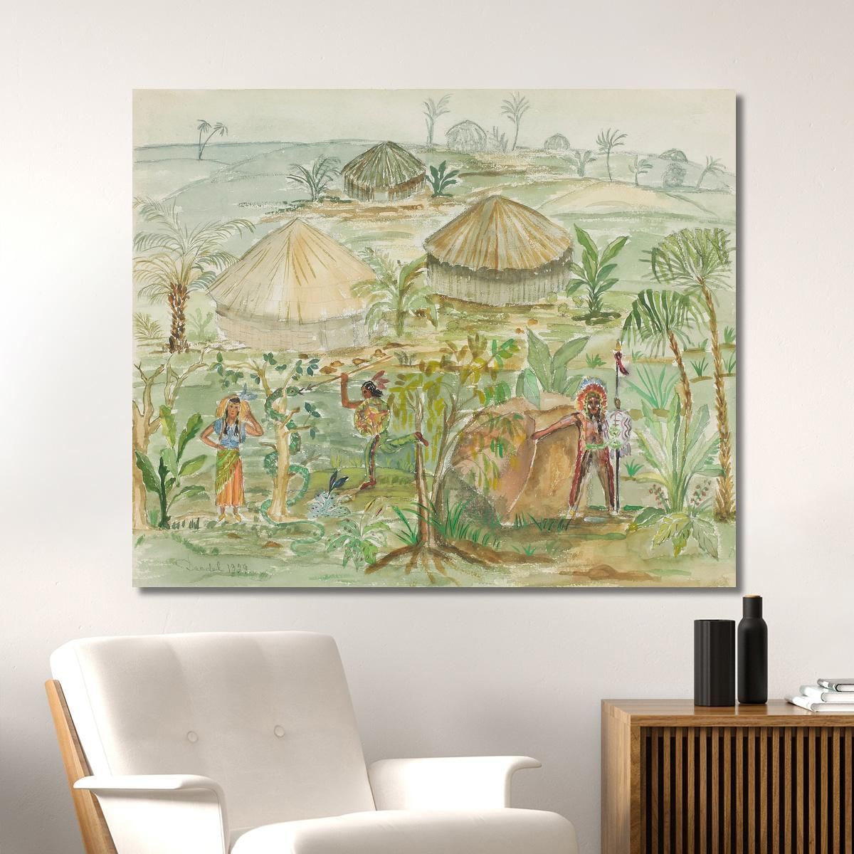 The Indian Camp Nils Dardel ndr21 canvas print 