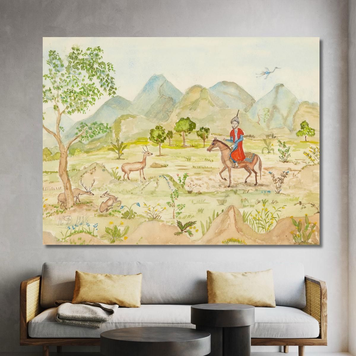 Landscape With Rider Nils Dardel ndr27 canvas print 