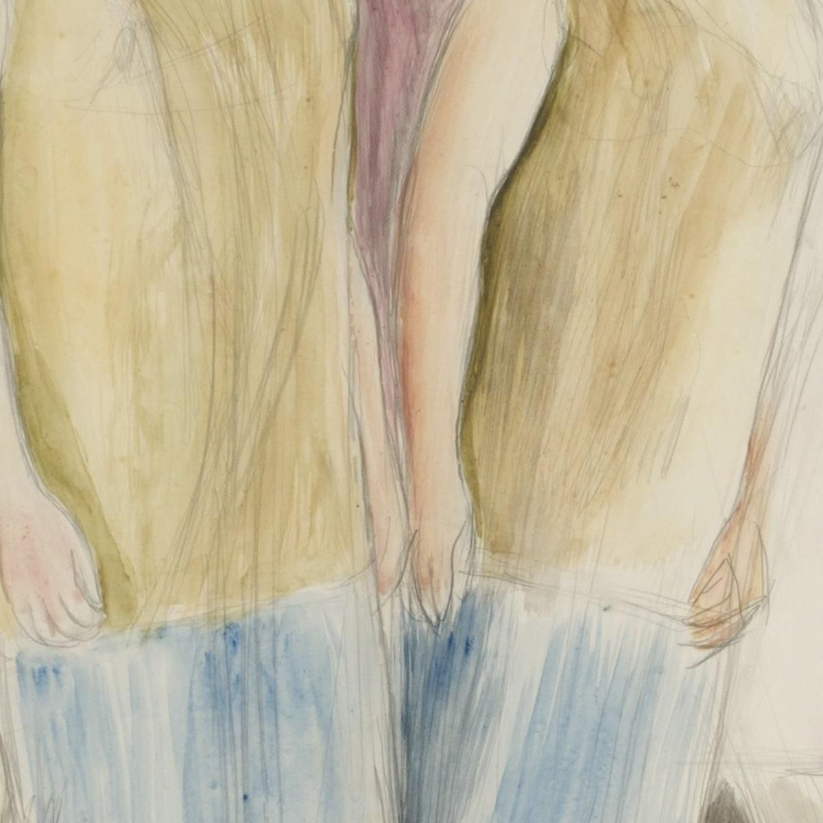 Lucienne At The Mirror Nils Dardel ndr30 canvas print