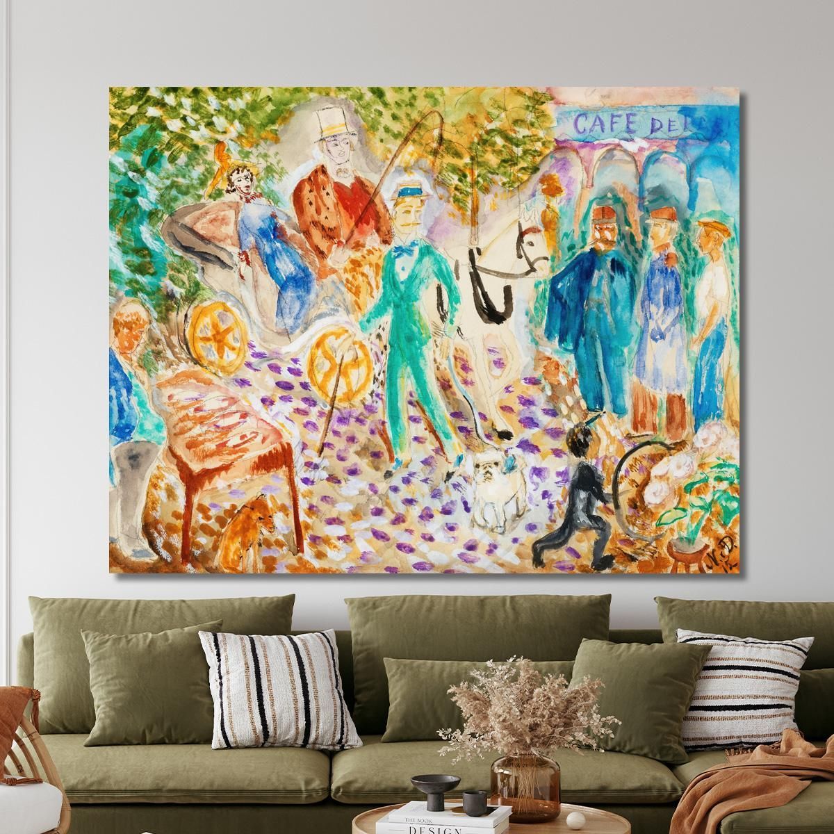 Paris Street Nils Dardel ndr36 canvas print 