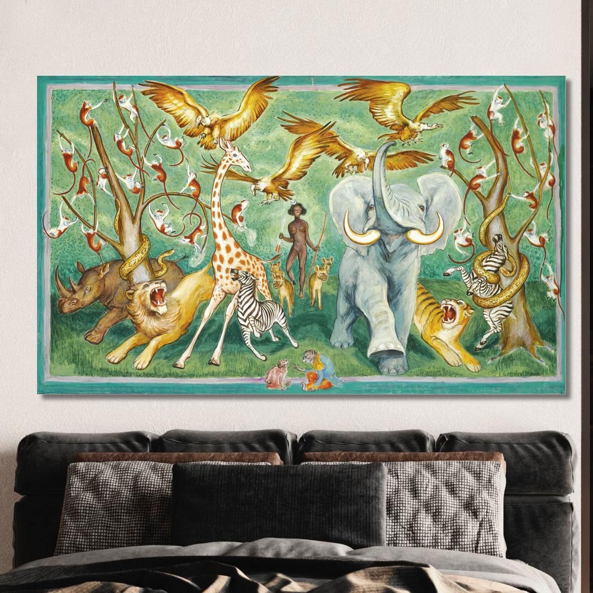 Black Diana Nils Dardel ndr43 canvas print 