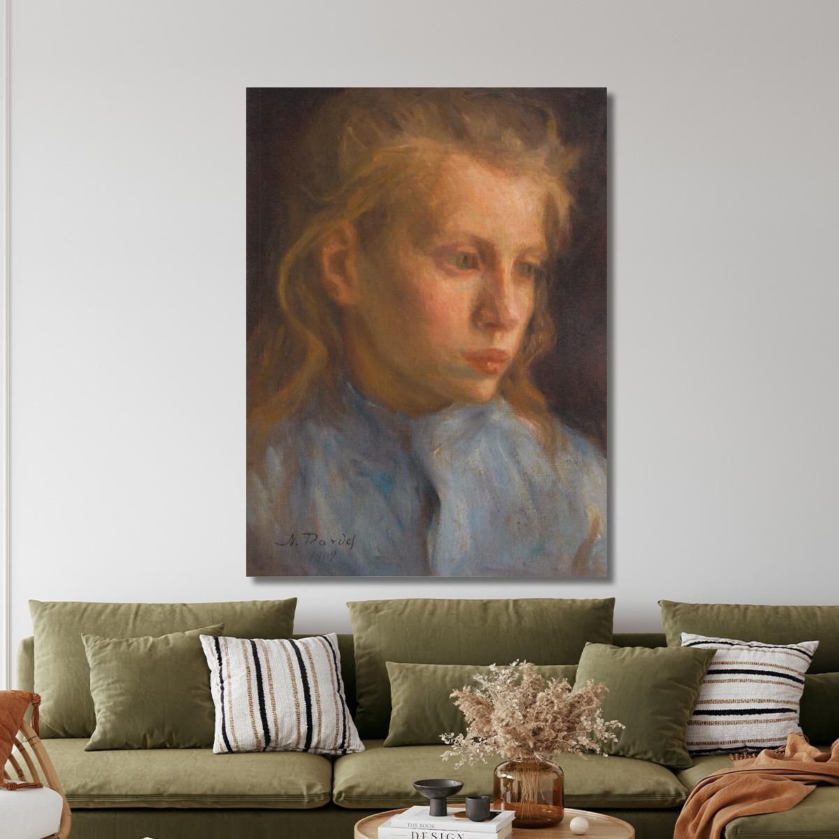Farm Girl Nils Dardel ndr47 canvas print 