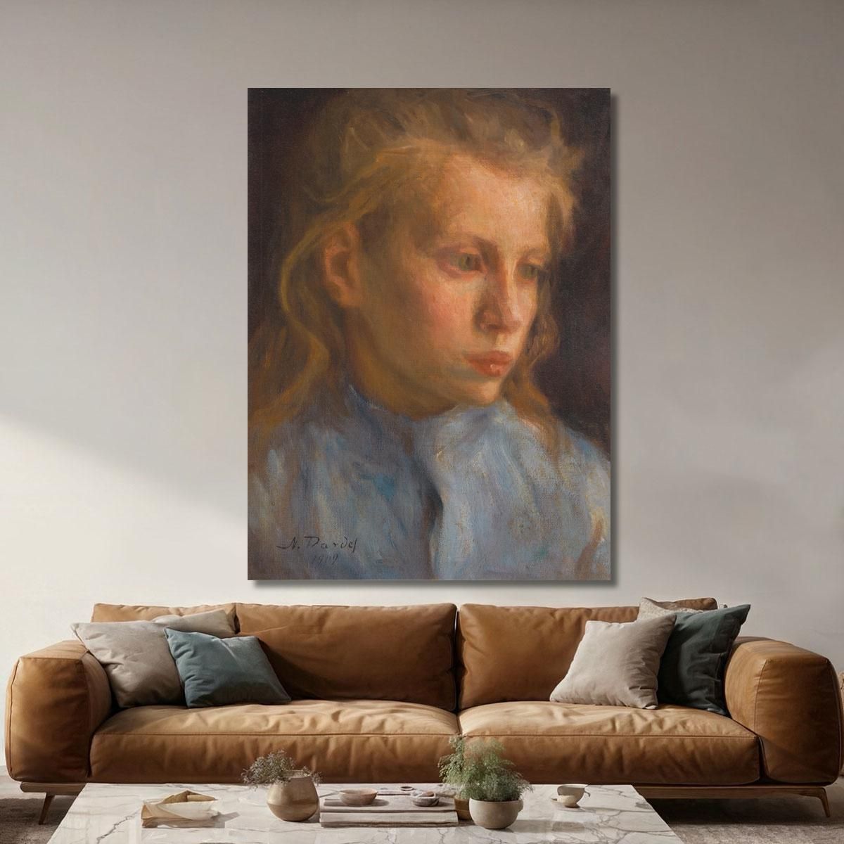 Farm Girl Nils Dardel ndr47 canvas print 