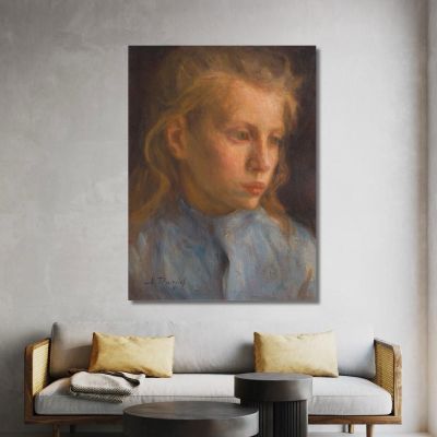 Farm Girl Nils Dardel ndr47 canvas print 