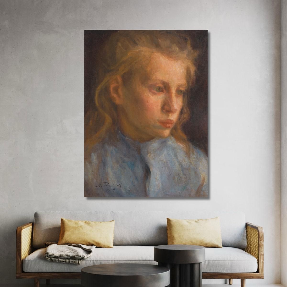 Farm Girl Nils Dardel ndr47 canvas print 
