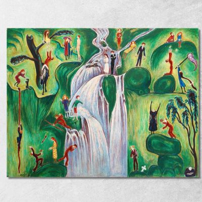 The Waterfall Nils Dardel ndr53 canvas print 