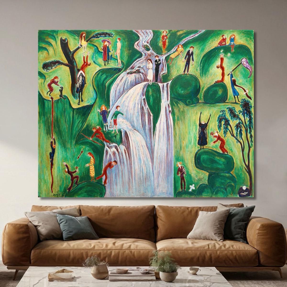 The Waterfall Nils Dardel ndr53 canvas print 
