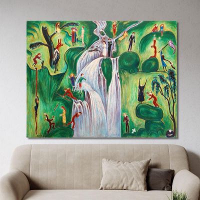 The Waterfall Nils Dardel ndr53 canvas print 
