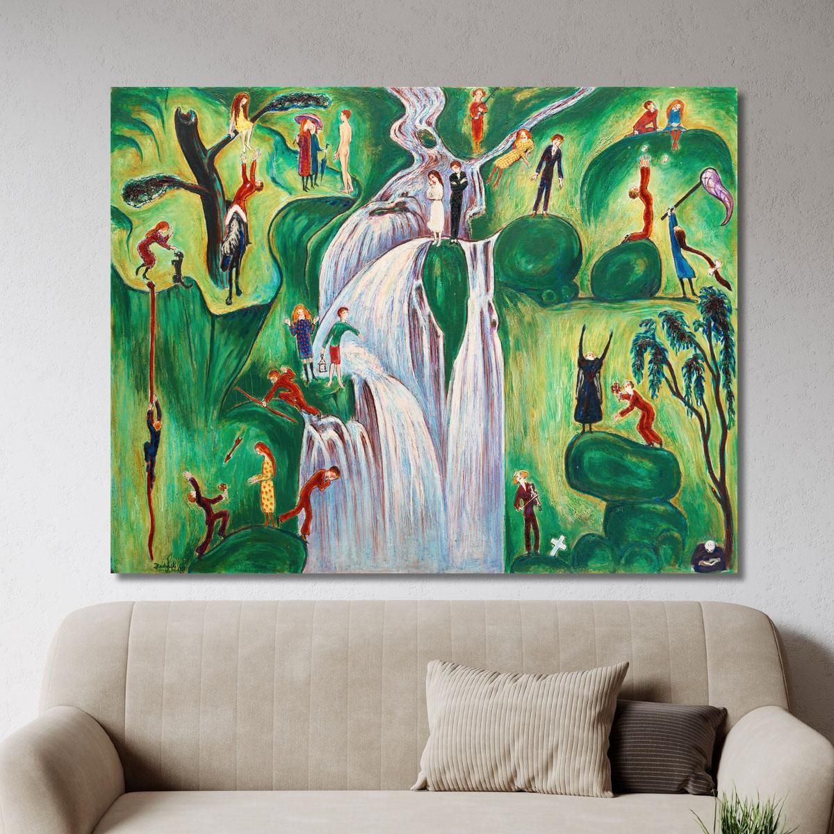 The Waterfall Nils Dardel ndr53 canvas print 