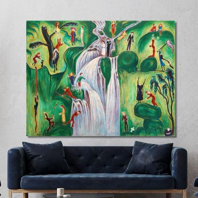 The Waterfall Nils Dardel ndr53 canvas print 