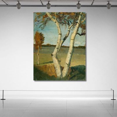 Birch Tree In A Landscape Paula Modersohn-Becker pmb1 canvas print 