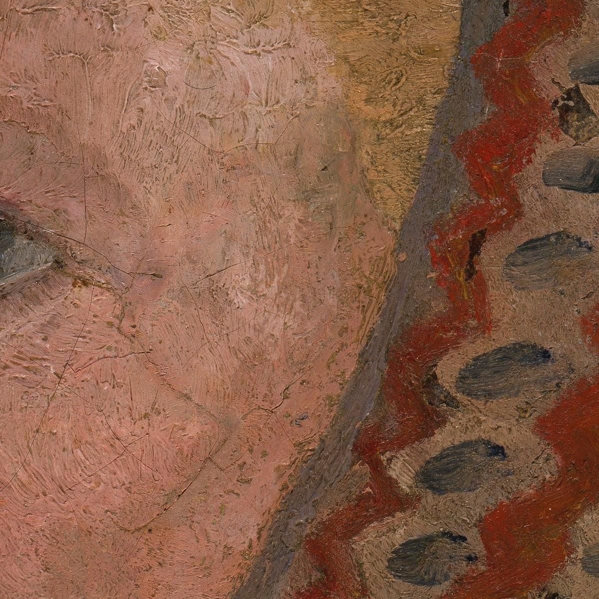 Girl'S Head With A Striped Cap In Profile To The Left Paula Modersohn-Becker pmb21 canvas print
