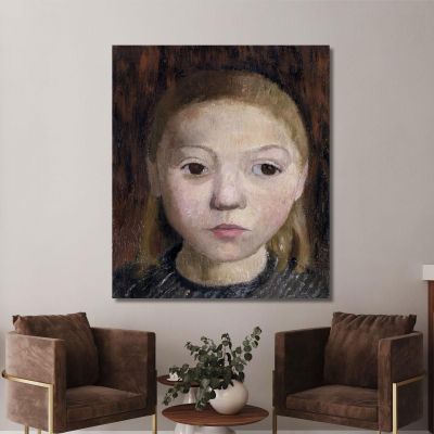Head Of A Girl Paula Modersohn-Becker pmb25 canvas print 