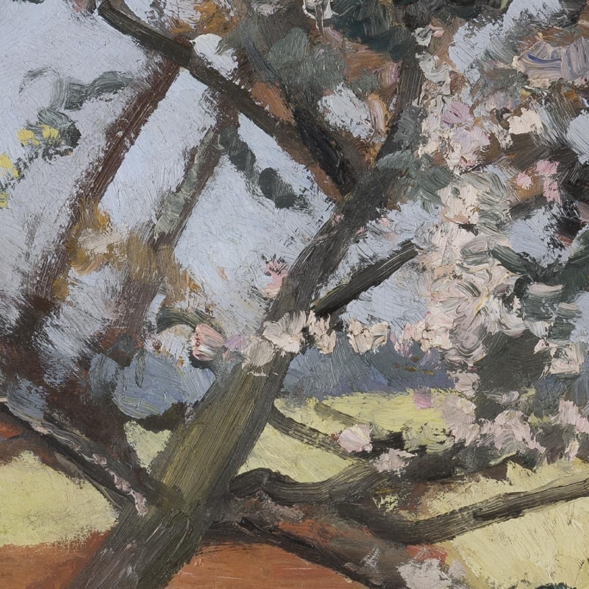 Man Lying Beneath A Blossoming Tree Paula Modersohn-Becker pmb30 canvas print