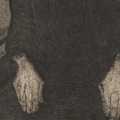 Seated Old Woman Paula Modersohn-Becker pmb37 canvas print