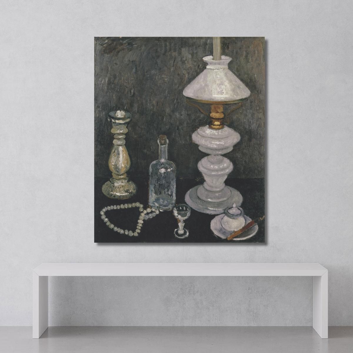 Still Life With Gas Lamp Paula Modersohn-Becker pmb49 canvas print 
