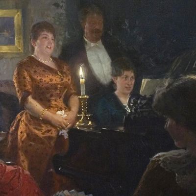 A Duet Peder Severin Krøyer psk2 canvas print