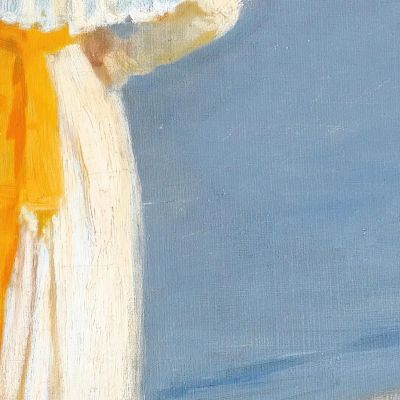 Anna Ancher And Marie Krøyer On The Beach At Skagen Peder Severin Krøyer psk6 canvas print
