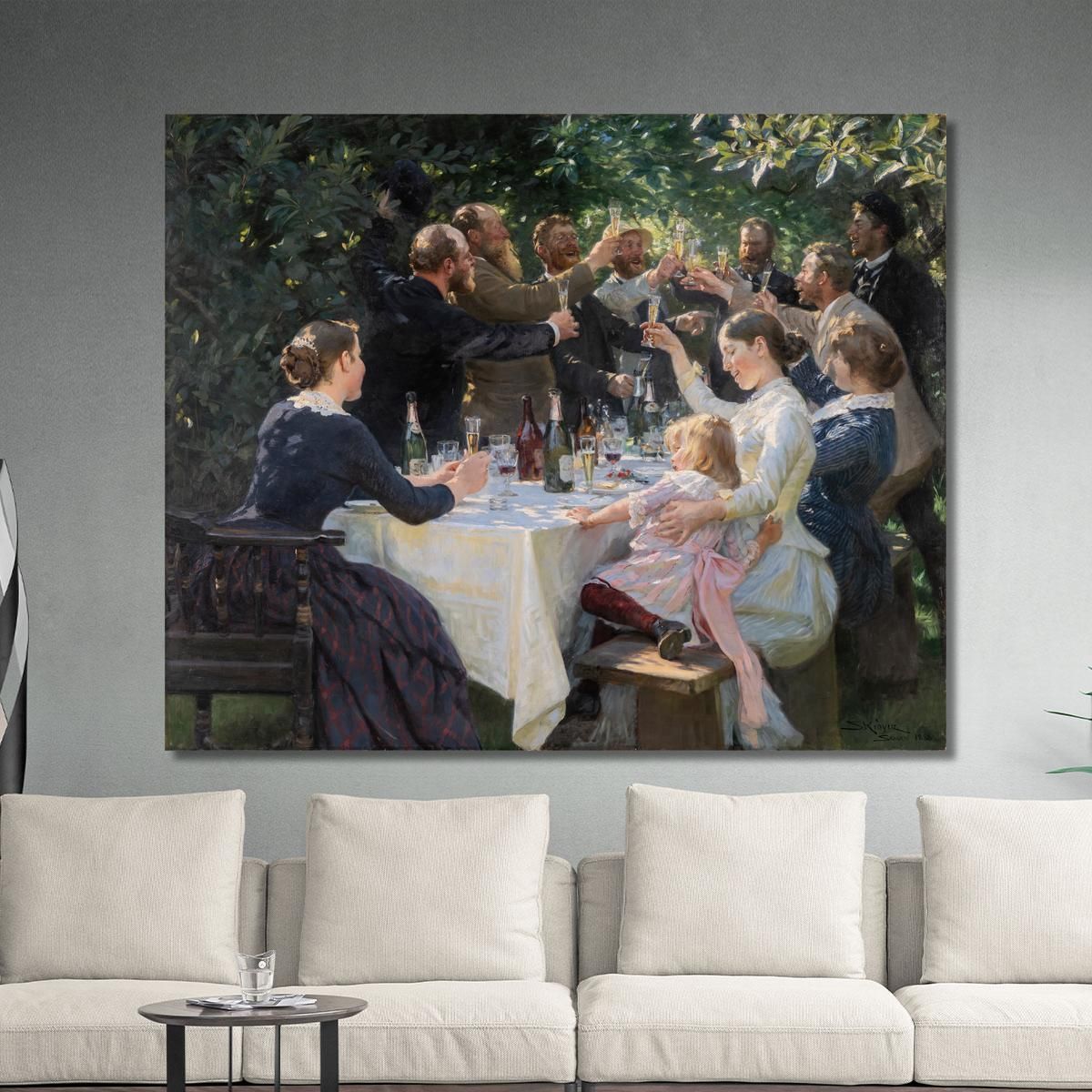 Hip Hip Hurrah! Artists' Party Skagen Peder Severin Krøyer psk25 canvas print 