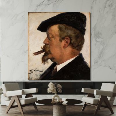 Portrait Of Vilhelm Rosenstand Peder Severin Krøyer psk41 canvas print 