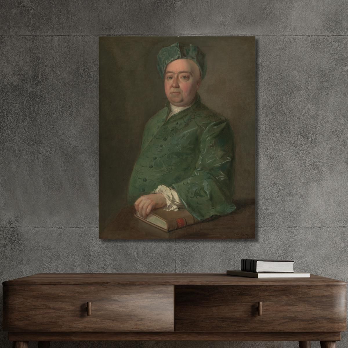 An Unknown Man Philippe Mercier pmr4 canvas print 