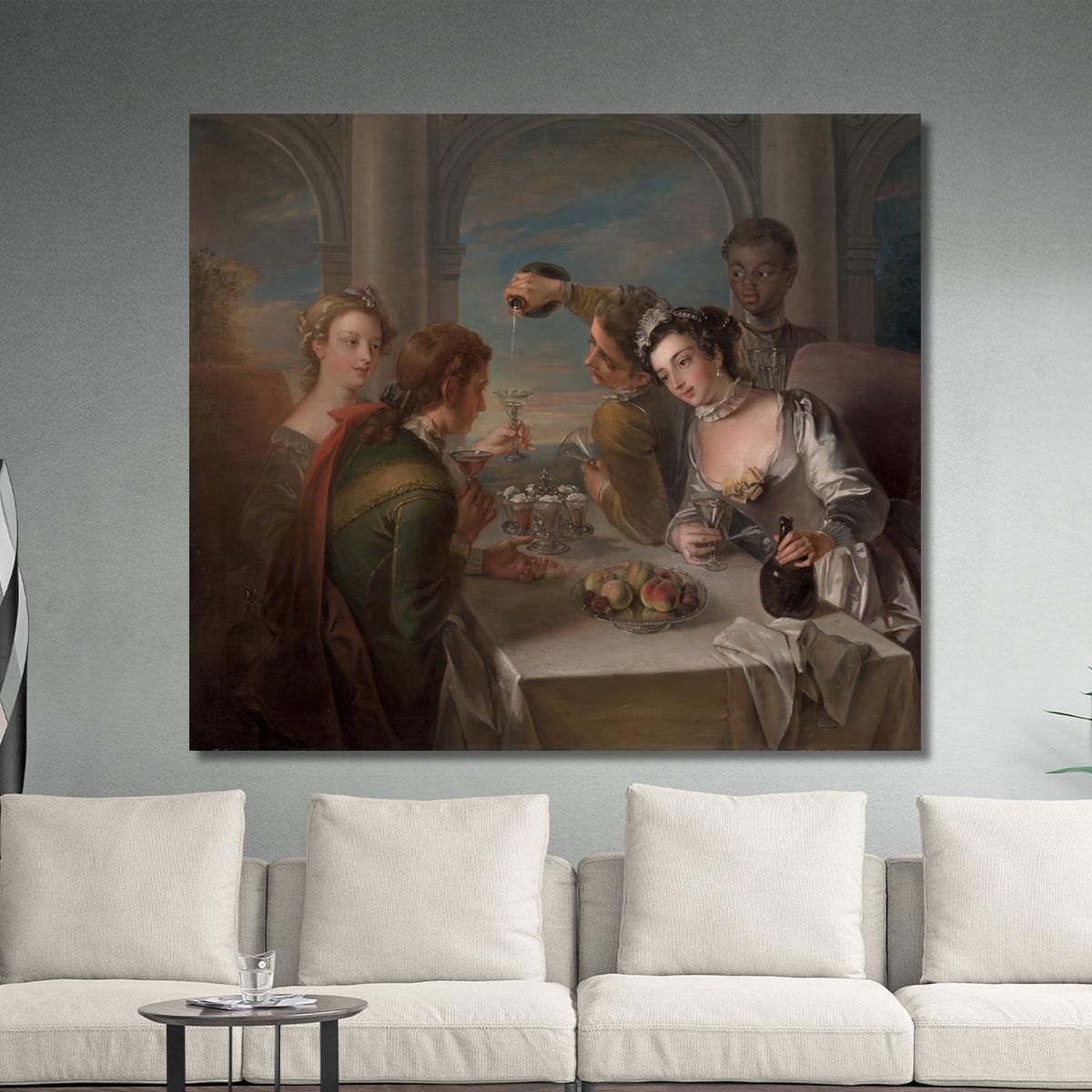 The Sense Of Taste Philippe Mercier pmr15 canvas print 