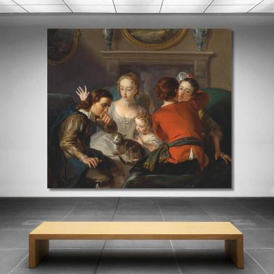The Sense Of Touch Philippe Mercier pmr16 canvas print 