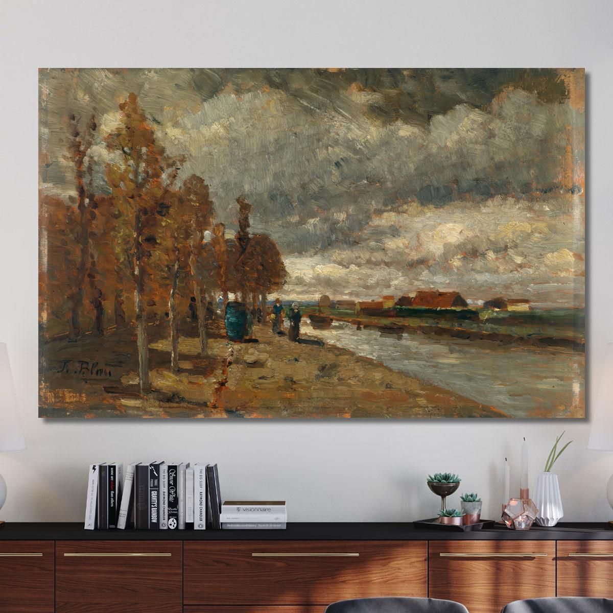 Canal In Holland Tina Blau tbl34 canvas print 